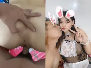 Chồng yêu đi làm xa, người vợ ở nhà mây mưa với trai